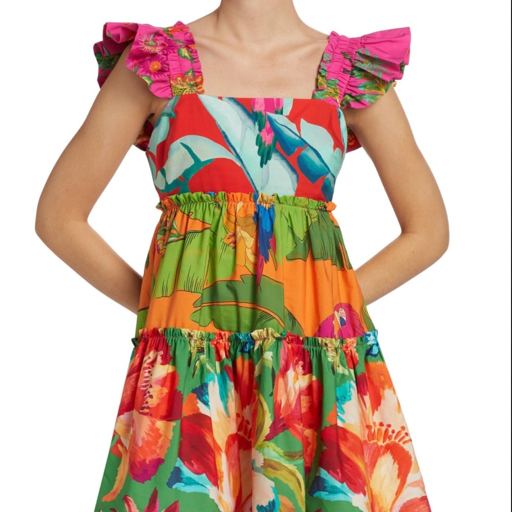 FARM Rio Colorful Floral Mini Dress
